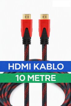MAXGO 2018 10 Metre Hdmi Kablo 1.kalite 3d 4k Full Hd Hdmi Tv Uydu Alıcısı Kablosu