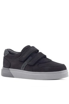 Ortopedikal Rakerplus 3751-Snggr Siyahnubuk-Gri Gri Tbn % 100 Hakiki Deri Cırtlı Erkek Çocuk Sneaker