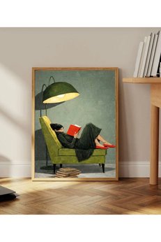musnig Çerçevesiz Poster Tablo Duvar Posteri Sanatsal Hd Baskı kitap ve ben
