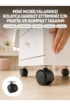 Eco Lounge Kilitsiz 4 cm Mobilya Ayağı Tek Adet Pratik ve Dayanıklı