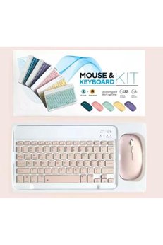 Evimdeyokyok Zr20Km Pembe Kablosuz Klavye Mouse Set