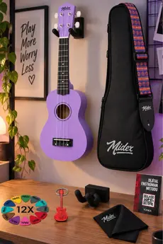 Midex UKX-901PRP Mor Soprano Ukulele