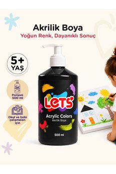Lets Akrilikboya500ml.siyah/l-5309