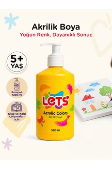 Lets Akrilikboya500ml.sarı/l-5301