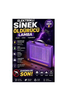 Evimdeyokyok Elektrikli Sinek Öldürücü Lamba | Şarjlı, Sessiz, Led Işıklı Etkili Koruma