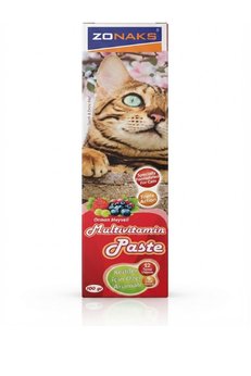 Zonaks Kedi Vitamini Kediler Için Multivitamin Macun 100 Gr - (Orman Meyveli )
