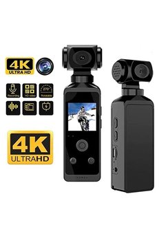 Evimdeyokyok 4K Ultra Hd Aksiyon Kamerası 270° Geniş Açı Döner Klips Su Geçirmez Kılıf Wifi Kamera