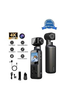 Evimdeyokyok 4K Ultra Hd 270° Döndürülebilir Su Geçirmez Wifi Vlog Spor Ve Aksiyon Kamerası