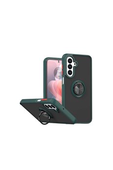 Evimdeyokyok Samsung Galaxy A57 5G Montreal Yüzüklü Silikon Kapak - Yeşil