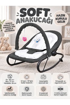 Shadow Size Soft Anakucağı - Hazır Kurulu Gelir - Sallanır - 4 Kademe - Sabitlenebilir Anadizi