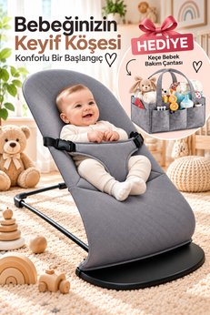 Nordhaus Ana Kucağı Sallanır Üç Kademeli Katlanabilir Cotton + Anne Bebek Bakım Çantası