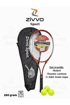 Zivvo Tenis Raketi Seti Başlangıç Seviyesi Tenis Raketi Taşıma Çantası 3 Adet Tenis Topu