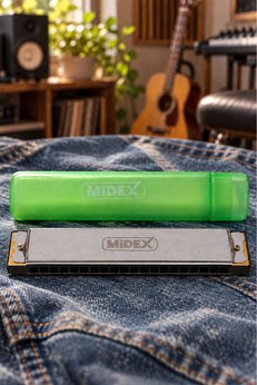 Midex Hn-20sl Silver 20 Delikli Mızıka Do