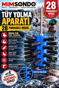 MİMSONDO 28 Parmaklı Yaban Ördeği TÜY Yolma Aparatı