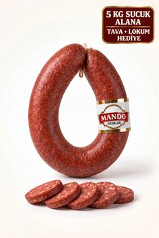 MANDO SUCUKLARI Mando Sucuk Hakiki Afyon Sucuğu %100 Doğal Acısız 5 Kğ