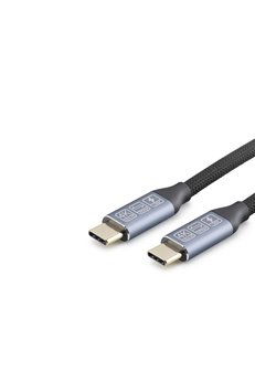 Evimdeyokyok Type-C Usb 3.2 Gen2 20 Gbps 100W 4K 60Hz Şarj Ve Data Kablosu 2 M Siyah Hdx7883