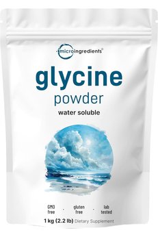 Micro ingredients Glycine Powder Water Soluble Unflavored 1 kg - Glisin Takviyesi