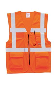 BESTGUARD Efe Iş Güvenliği Reflektörlü Ikaz Yeleği - File - Mühendis Tipi