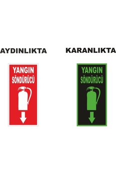 Yıldırım Yangın Söndürücü Fosforlu Levha