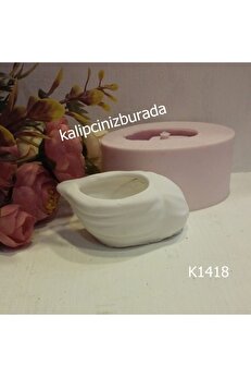Kalıpcınızburada Mi̇dye Saksı - 1 Si̇li̇kon Kalıp