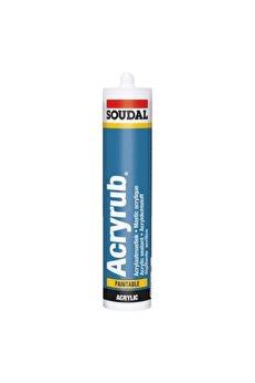 Soudal ACRYRUB SİLİKONİZE MASTİK 500 GR KARTUŞ BEYAZ