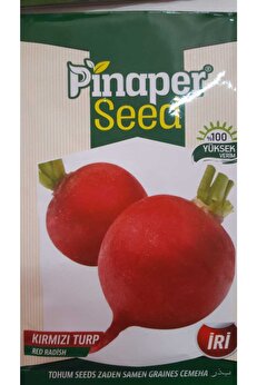 Pi̇naper Seed Kırmızı Turp Tohumu 1 Paket %100 Yüksek Veri̇mli̇di̇r.