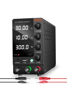 SMARTGIFT 0-30v/10a Ayarlanabilir Dc Güç Kaynağı Voltaj Regülatörü Geliştirilmiş Model Siyah