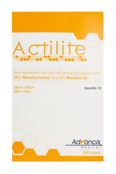 Advancis Medical UK Actilite 20cm X 30cm - Manuka Balı Yara Örtüsü X 1 Adet