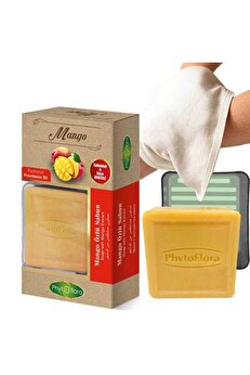 Phytoflora Mango Özlü Sabun 125 gr (Kese ve Sabunluk Hediyeli)