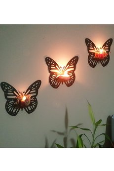 Notpa Dekoratif Kelebek Duvar Rafı Set