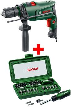 Bosch Darbeli Matkap Easyimpact 600 Watt 46 Parça Vidalama Ucu Lokma Ucu Seti Tornavida Seti