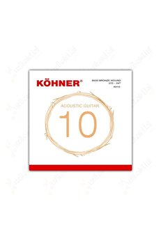 Köhner Kh-10 Profesyonel Akusti̇k Gi̇tar Teli̇ 0.10