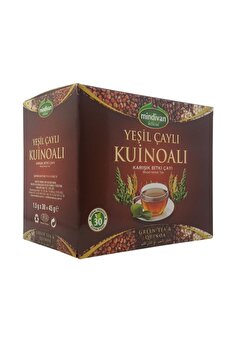 Mindivan Yeşil Çaylı Kinoa Karışık Bitki Çayı 30 Süzen Poşet Çay