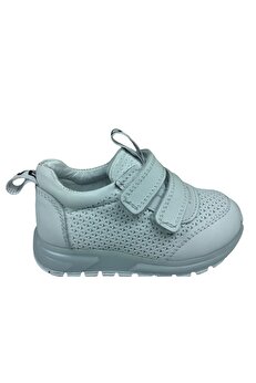 ÖZPINARCI Bebe Kız Erkek Unisex Çocuk Spor Ayakkabı Beyaz Lazer Cırt % 100 Deri Anatomik