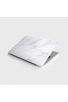Jasmin2020 Çıkarılabilir Laptop Sticker Notebook Kaplama Etiketi Beyaz Mermer Deseni