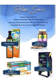 Mindivan Relax Seri Papatya Suyu Ve Çayı, Passiflora Kapsül, Gece Çayı