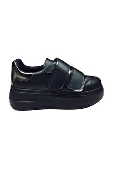 OrtopedikAL 2001 Womenly Moda Sıyah Cırtlı Kadın Sneaker Spor Ayakkabı