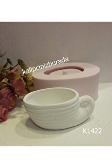 Kalıpcınızburada Mi̇dye Saksı - 5 Si̇li̇kon Kalıp