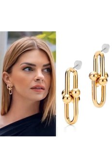 AURRARİ Altın Kaplama Tiffany Sallantılı Küpe
