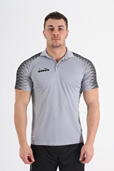 Di̇adora Ri̇ti̇m Kamp Polo T-Shi̇rt Gri̇