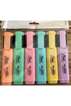 Masis Çok Renkli Masis 6 Renk Pastel Renk Fosforlu Kalem