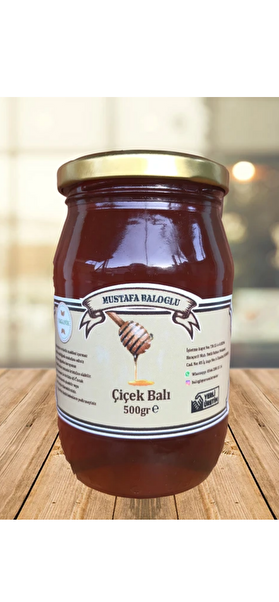 Mustafa Baloğlu Bal Ürünleri Organik Çiçek Balı 500 Gr.
