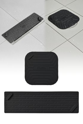 omilife 2'li Set Siyah Uzun ve Siyah Kare Silikon Gider Kapağı Koku Önleyici Banyo Mutfak Gider Tıkacı