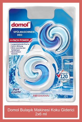 DOMOL Bulaşık Makinesi Koku Giderici 2 x 6 ml