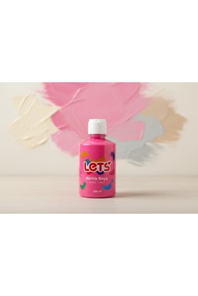 Lets Akrilik Boya Pembe 250 ml