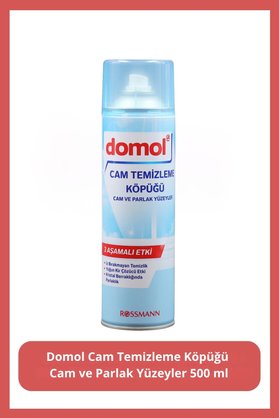 DOMOL Cam Temizleme Köpüğü Cam ve Parlak Yüzeyler 500 ml