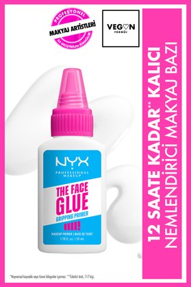 NYX Professional Makeup Face Glue Primer 12 Saate Kadar Kalıcı Nemlendirici Makyaj Bazı