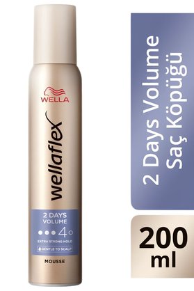 Wellaflex 2 Days Volume 2 Gün Boyunca Hacim Veren Saç Köpüğü Extra Strong Hold 200 ML - 4/5 Hold