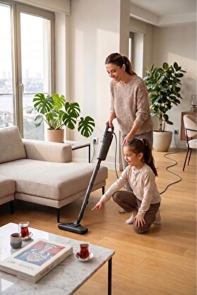 Fakir Vector 2’si 1 Arada Dikey Süpürge 800W Kablolu Kompakt Elektrikli Süpürge