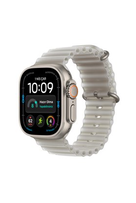 Apple Watch Ultra 4 GPS + Cellular 49mm Natürel Titanyum Kasa ve Buzlu Gri Ocean Kordon